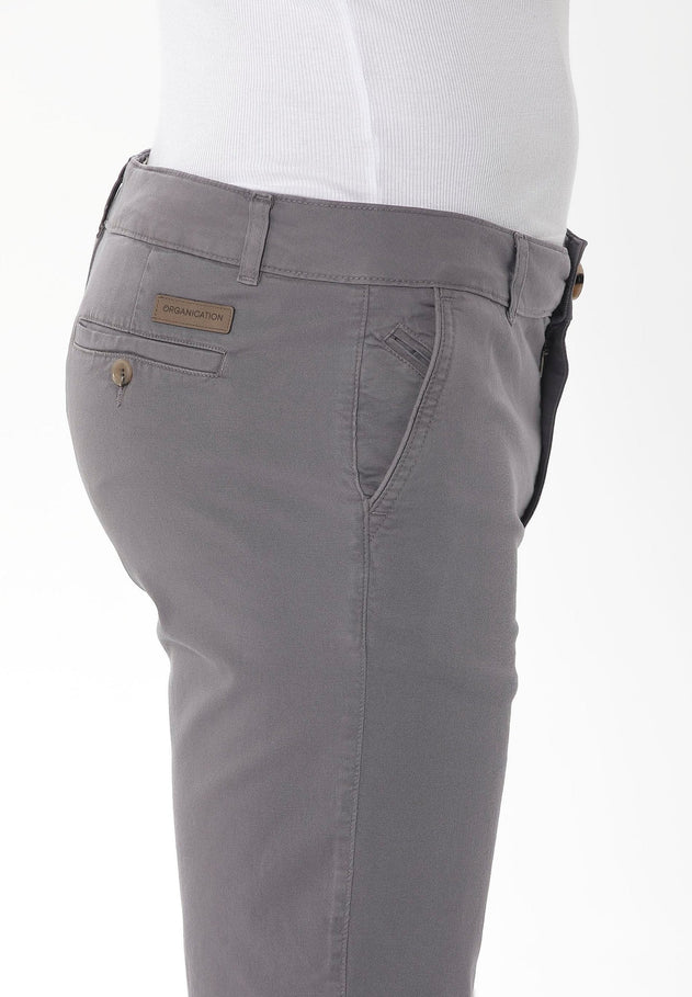 Men's Slim Organic Cotton Chino Shorts Shadow