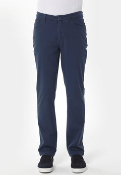 Men's Five-Pocket Organic Cotton Trousers Navy