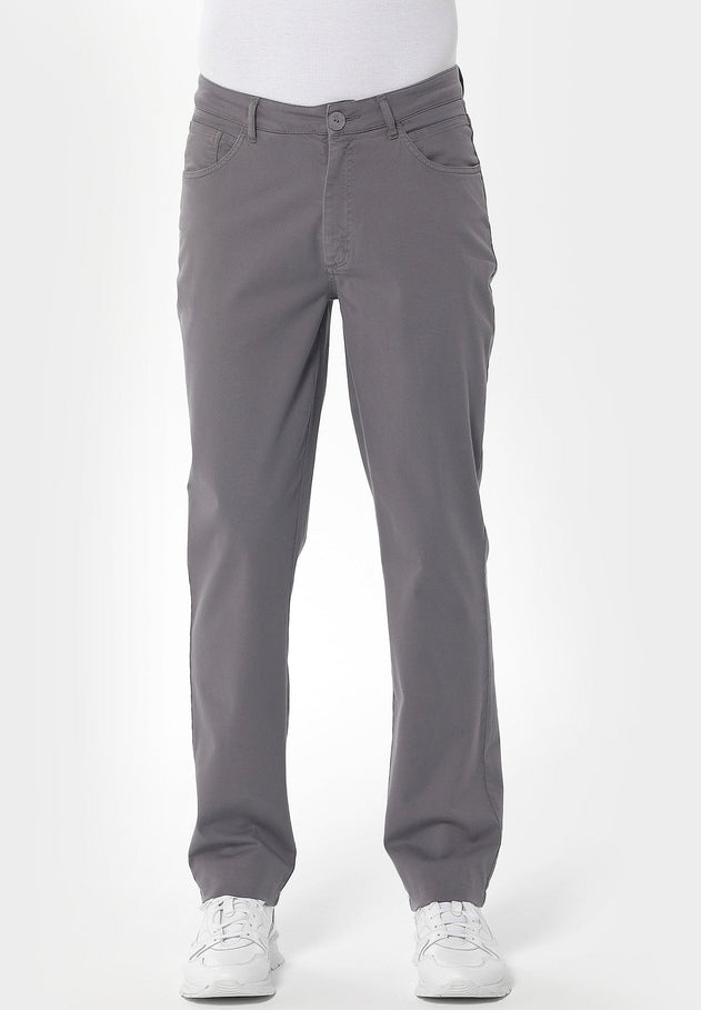 Men's Five-Pocket Organic Cotton Trousers Shadow