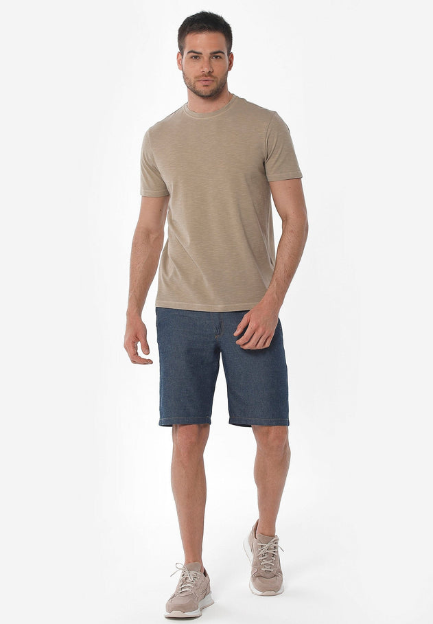 Men's Hemp Blend Denim Shorts Save Blue