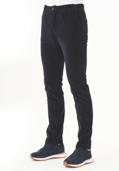 Miesten Vakosamettihousut Dark Navy