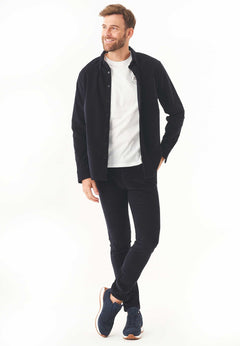 Men's Corduroy Button-Up Shirt Dark Navy
