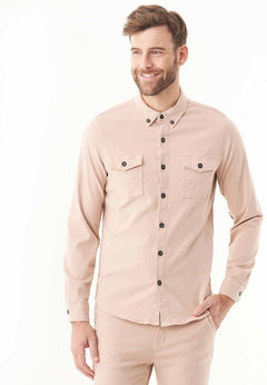 Men's Tencel™ Lyocell Blend Shirt Beige