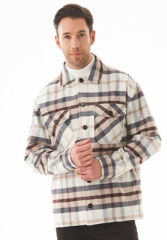 Men's Flannel Overshirt Plaid Multicolor