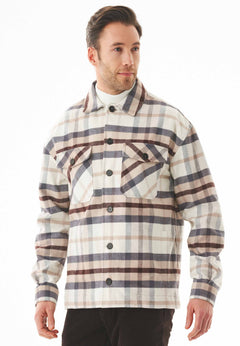 Men's Flannel Overshirt Plaid Multicolor