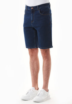 Men's Organic Cotton Denim Shorts Mid Blue