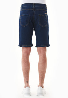 Men's Organic Cotton Denim Shorts Mid Blue