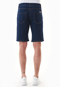 Men's Organic Cotton Denim Shorts Mid Blue