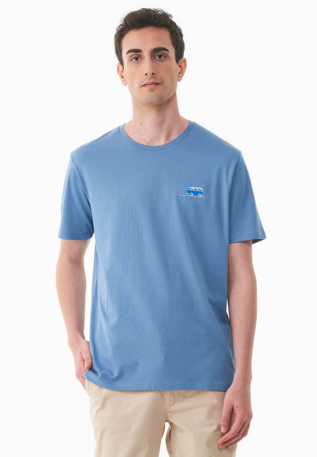 Men's Kleinbus Modal Blend T-Shirt Coronet Blue