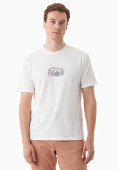 Men's Camera Organic Cotton T-Shirt Off White
