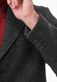 Men's Wool Blend Coat Asphalt