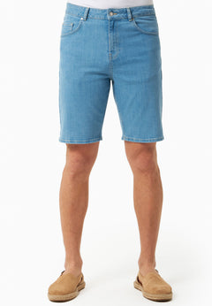 Men's Denim Organic Cotton Bermuda Shorts Light Blue