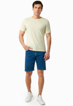 Men's Denim Organic Cotton Bermuda Shorts Medium Blue