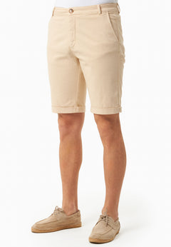 Men's Regular Fit Shorts Beige