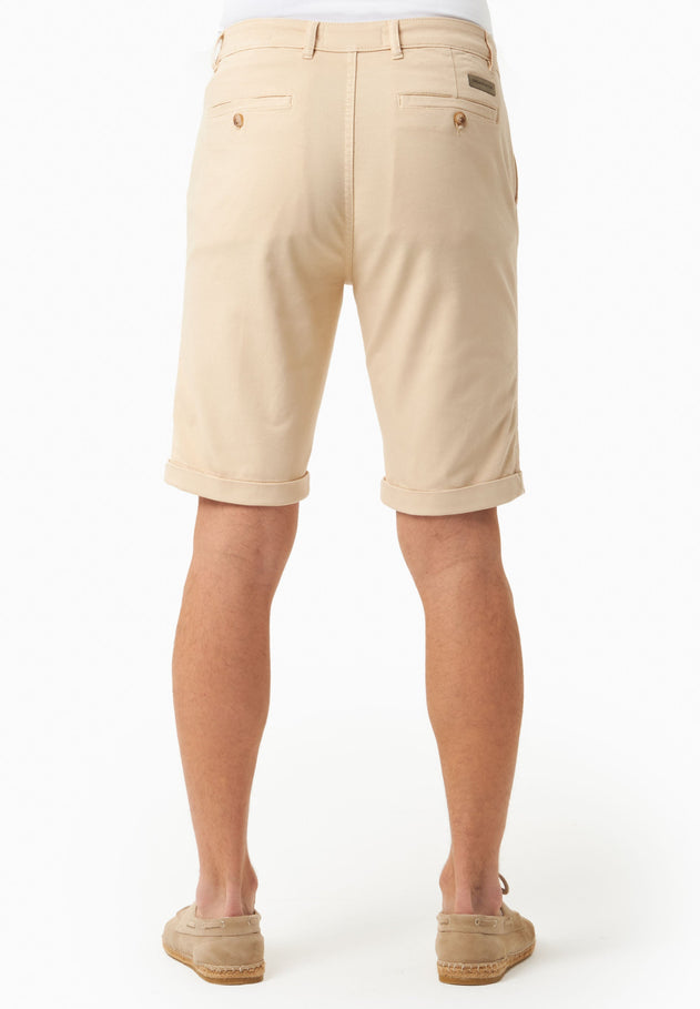 Men's Regular Fit Shorts Beige