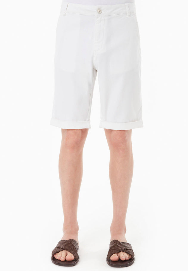 Men's Regular Fit Shorts White