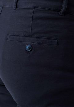 Men's Regular-Fit Organic Cotton Trousers Dark Navy
