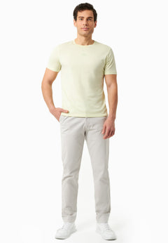 Men's Regular-Fit Organic Cotton Trousers Light Grey