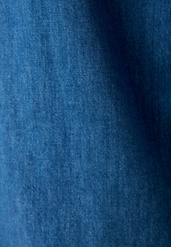 Men's Denim Button-Up Shirt Medium Blue