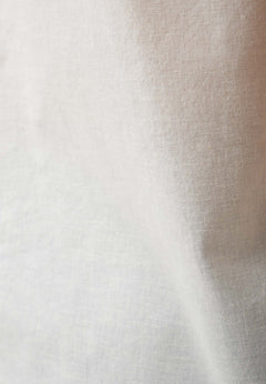 Men's Short Sleeved Linen Blend Shirt Off White