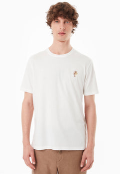 Men's Palm Tree Modal Blend T-Shirt Off White
