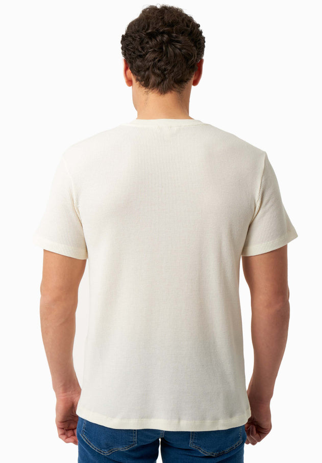 Men's Organic Cotton Waffle T-Shirt Natural