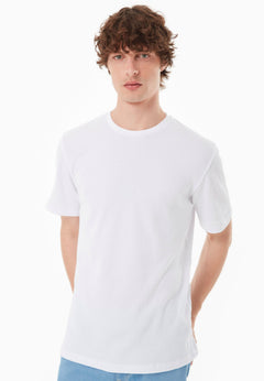 Men's Organic Cotton Waffle T-Shirt White