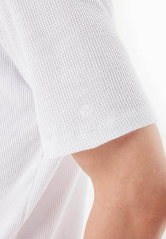 Men's Organic Cotton Waffle T-Shirt White