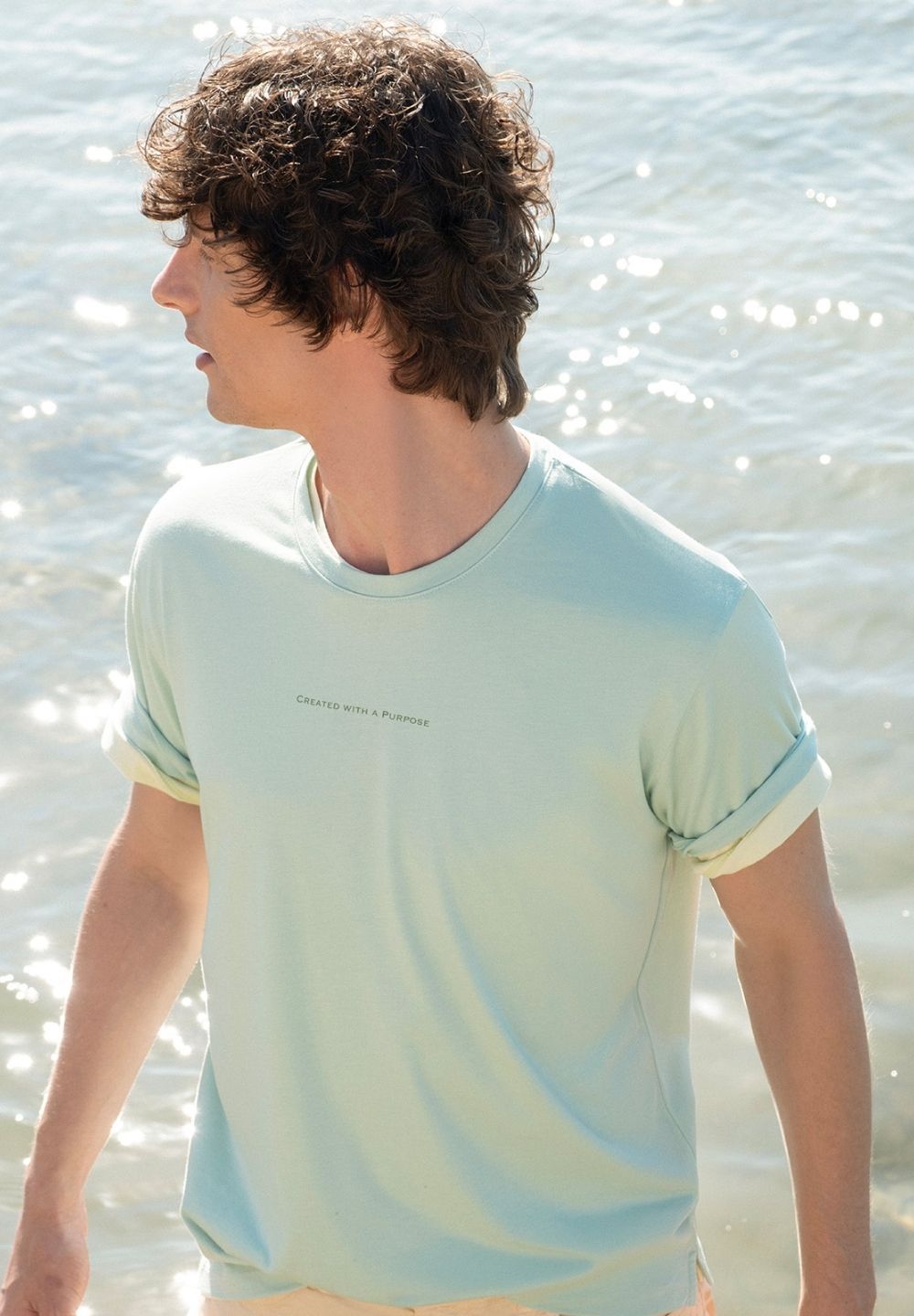 Men's Purpose Modal Blend T-Shirt Mint Green