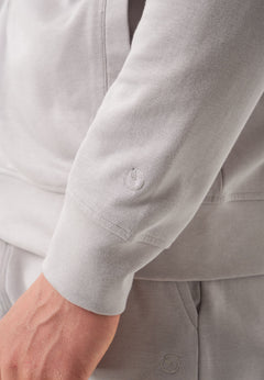 Men's Modal Blend Zipper Hoodie Light Grey