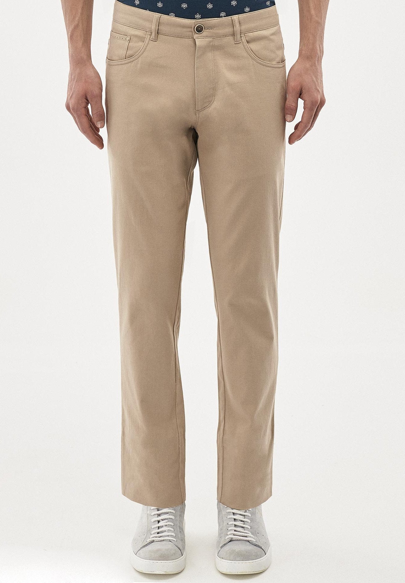 Men's Cotton Blend Pants Stone