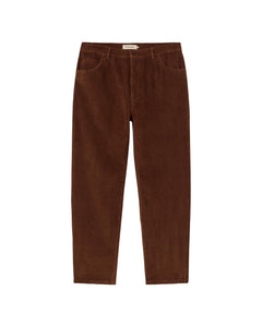 Men's 5 Pockets Corduroy Pants Brown