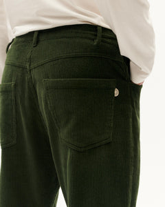 Men's 5 Pockets Corduroy Pants Green