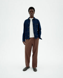 Men's Luc Loose Pants Brown Striped