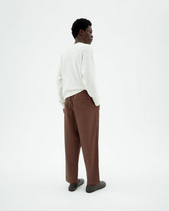 Men's Luc Loose Pants Brown Striped