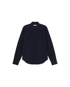 Men's Ant Microcorduroy Shirt Navy Blue