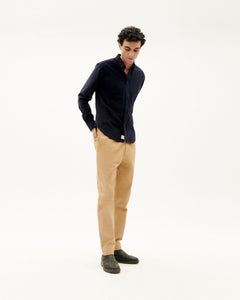 Men's Ant Microcorduroy Shirt Navy Blue