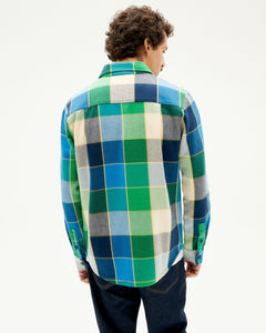 Men's Lucas Overshirt Checks Art Blue