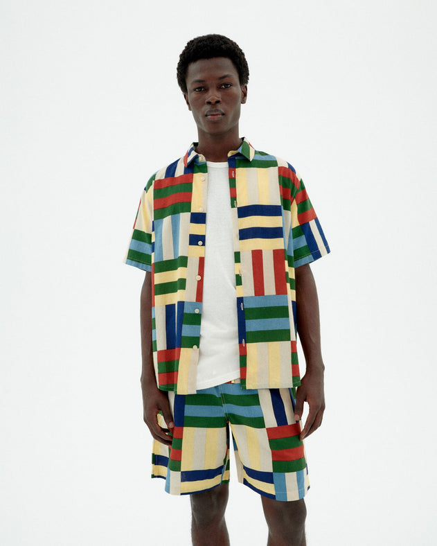 Tom Button-Up Shirt Multicolor Field Check