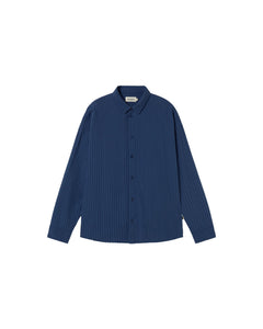 Men's Haru Seersucker Shirt Blue
