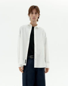 Haru Popcorn Button-Up Shirt White