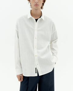 Haru Popcorn Button-Up Shirt White