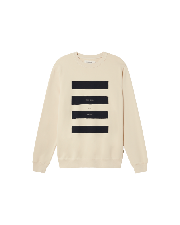 Hello Beach Sweatshirt Ivory