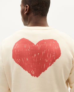 Heart Sweatshirt White