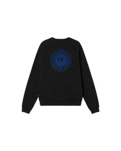 Men's Sun Sweatshirt Blue Back Face Black