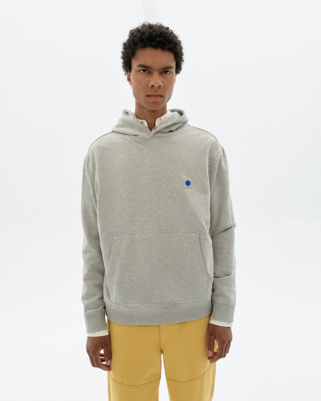 Simon Sun Contrast Hoodie Grey