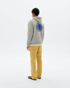 Simon Sun Contrast Hoodie Grey