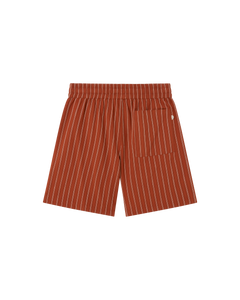 Men's Henry Bermuda Shorts Red Striped
