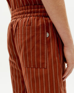Men's Henry Bermuda Shorts Red Striped