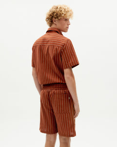 Men's Henry Bermuda Shorts Red Striped
